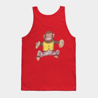 Monkey, Clapping Monkey, Retro Toy. Tank Top